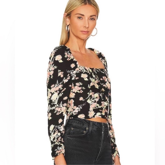 NWT Free People Hilary Printed Top - Picture 3 of 4